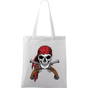 Pirát s bambitkou - Taška bavlněná - 42 x 38 cm ( Bílá )