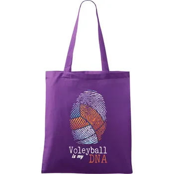 Volejball is my DNA - Taška bavlněná - 42 x 38 cm ( Fialová )