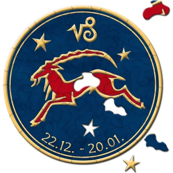 Puzzle Curiosi kulaté puzzle Zvěrokruh – Kozoroh, 33 dílků