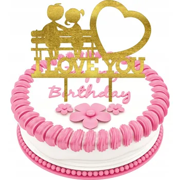 Jedlá dekorace na dort ZÁPICH DO DORTU K NAROZENINÁM VALENTÝNU PÁR ZAPICHOVÁTEK