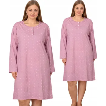 Dámské noční prádlo KOŠILE NOČNÍ velikost, ELEGANTNÍ dlouhým rukávem, XL