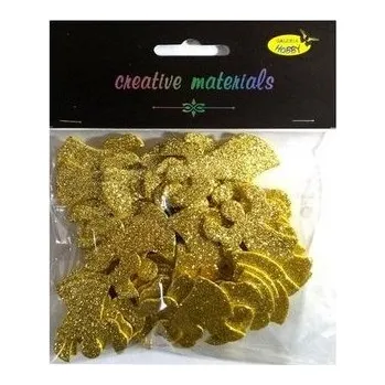 Set školních potřeb Anioły z pianki brokatowej złote ok 50szt