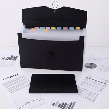 Aktovka na dokumenty POŘADAČ A4 HARMONIKA NA DOKUMENTY 12 PŘIHRÁDEK, KANCELÁŘSKÝ ŠKOLNÍ