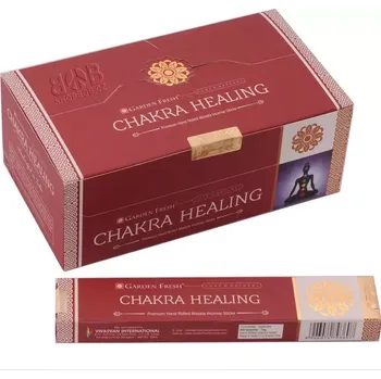 Vonná tyčinka Karton Garden Fresh Chakra Healing indické vonné tyčinky 12 krabiček. Množstevní sleva.
