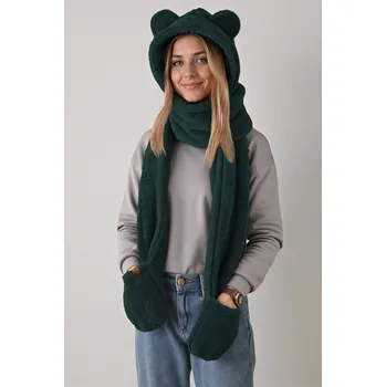 Šála Kapuce Vivisence 70107 Barva: Zelená, Velikost: UNI