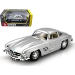 Bburago Mercedes Benz 300SL 1954 1:24 stříbrné