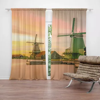 Závěs Sablio Závěs Větrné mlýny: 2ks 140x250cm