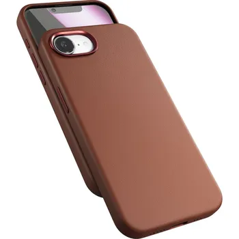 Pouzdro na mobilní telefon Zadní kožený kryt Epico Mag+pro Apple iPhone 16e, hnědá