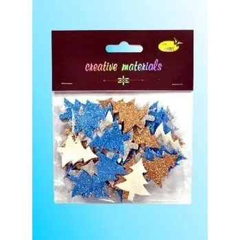 Set školních potřeb Choinki z pianki brokatowej kolorowe 60szt (pl, 2000, Jiné, Galeria Hobby)