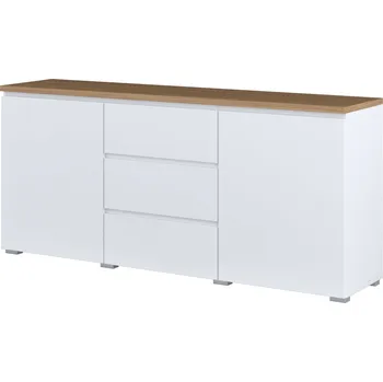 Komoda Dvoukřídlá komoda Modo se zásuvkami - Helvetia 150x67.9 cm