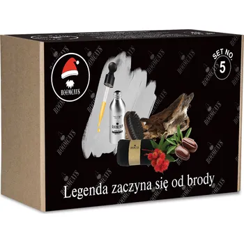 Péče o vousy Roomcays sada: olej na vousy, 50 ml + kartáč na vousy, 1 ks + ručník na obličej, 1 ks