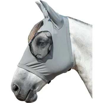 Vybavení pro koně Maska proti hmyzu HKM Elastic mud grey (XL)
