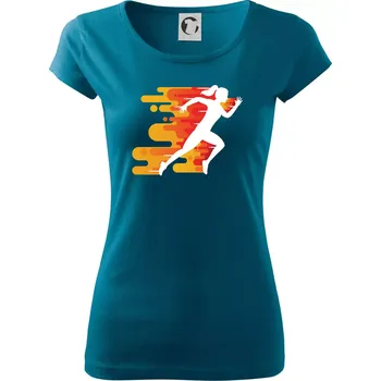 Dámské oblečení Běhání - oranžová žena - Dámské triko Pure - 3XL ( Petrolejová )