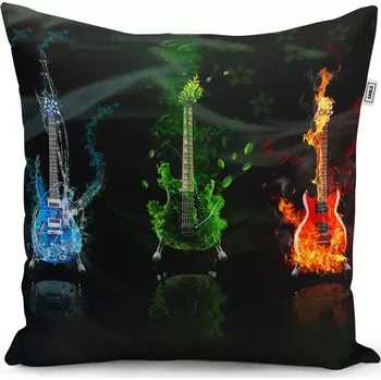 Polštář Sablio Polštář Kytary - 50x50 cm