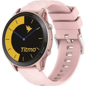 Chytré hodinky Smartwach Titmo O-100 (TFT, Bluetooth Call) Růžová