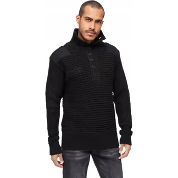 Pánský svetr Brandit svetr 5027.2.XL černý kulatý velikost XL