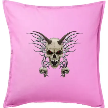 Polštář Metal devil (Hana-creative) - Polštář 50x50 - 50x50 - Pouze potah ( Růžová )