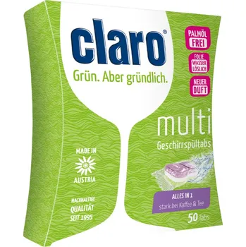 Tableta do myčky Čisticí prostředek do myčky nádobí claro 50 ks