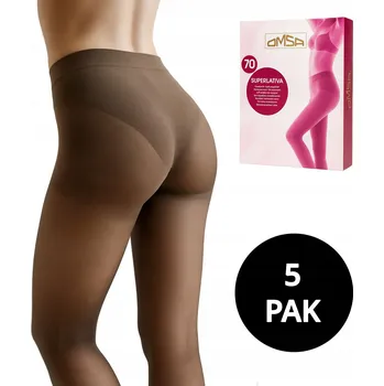 Dámské punčochy Hladké Punčocháče Sesto Senso BEZŠVÉ 70 DEN černé Nero velikost L