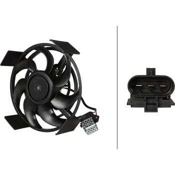 Chladič motoru Větrák, chlazení motoru HELLA 8EW 366 420-581