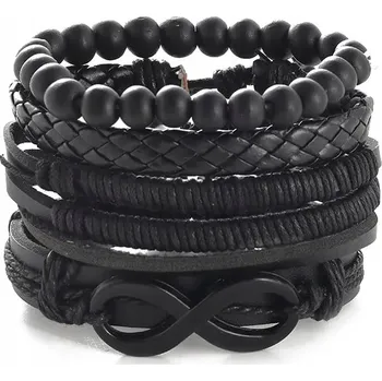 Náramek IZMAEL Pánské náramky BR 25927 Černá KP25927