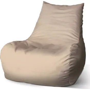 Sedací pytel Sablio Sedací vak Bean Světle béžová - 100 x 90 x 45 cm