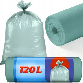 Pytle na odpadky PYTLE NA ODPADKY 120 L MODRÉ 10 KUSŮ KLASICKÉ SILNÉ 1 ROLE