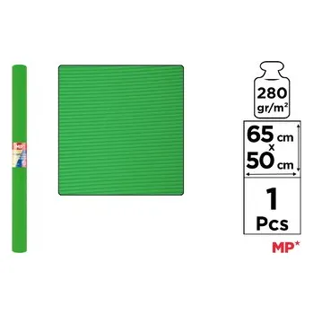 Set školních potřeb Tektura falista 65x50cm 280g/m2, zielona, Main Paper