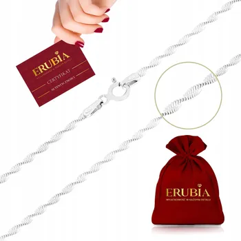 Náhrdelník KRÁSNÝ STŘÍBRNÝ ŘETÍZEK SINGAPUR ITALSKÝ 45 cm PRO ŽENU, MAMINKU, MANŽELKU