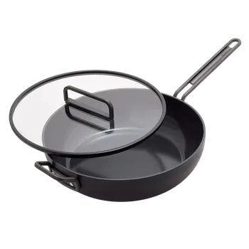 Pánev GreenPan Nepřilnavá keramická soté pánev s poklicí, Stanley Tucci, Ø 33 cm / 6,2 l, černá CC007809-004