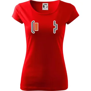 Dámské tričko Rodinná trika - baterie maminka - Dámské triko Pure - XS ( Červená )