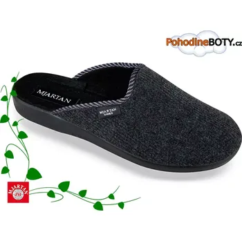 Pánská zdravotní obuv Pantofle nazouváky s plnou špicí Mjartan 608T60