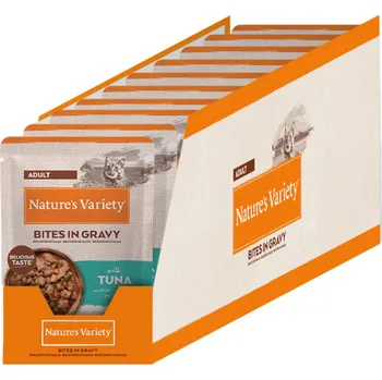 Krmivo pro kočku 22x85g Nature's Variety Bites v omáčce - tuňák
