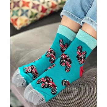 Chlapecké ponožky Monster Truck - 27-30 / lagoon (tmavá tyrkys)