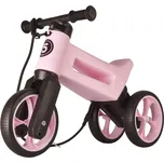 Odrážedlo FUNNY WHEELS Rider SuperSport 2v1 pastelově růžové s popruhem a tichými koly