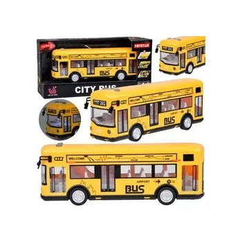 autíčko Žlutý párty autobus otevírací dveře zvuky světla hudba ZA5222 univerzální