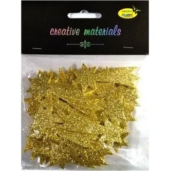 Set školních potřeb Komety z pianki brokatowej złote ok 50szt