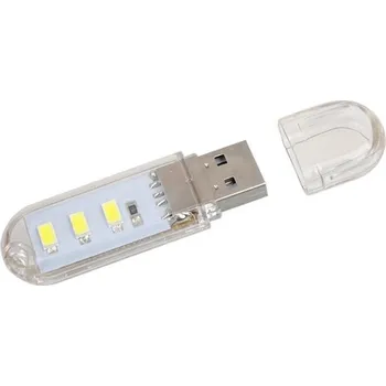 Lampička USB lampička 3x LED, bílá