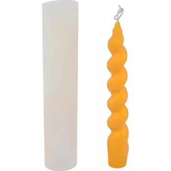 Svíčka Silikonová forma na výrobu svíček - spirálová svíčka 18 cm