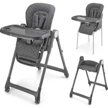 Jídelní židlička KINDERKRAFT Židlička jídelní 3v1 Tulo Grey