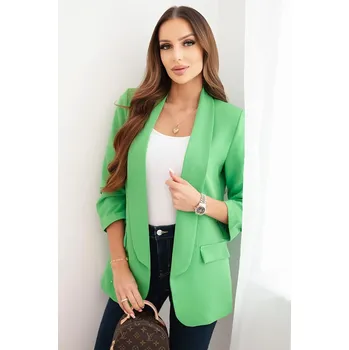 Kesi Dámské sako 9165 bez zapínání Barva: Zelená - světle, Velikost: S/M