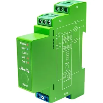 Centrální jednotka pro chytrou domácnost Shelly Pro Dimmer 2PM