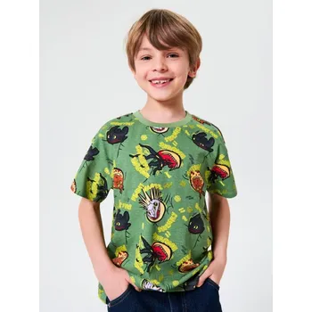 Sinsay - Tričko How to train your dragon - green spruce - 137EJ-75X - 137EJ-75X-128