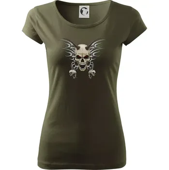 Dámské tričko Metal devil (Hana-creative) - Dámské triko Pure - XS ( Military )