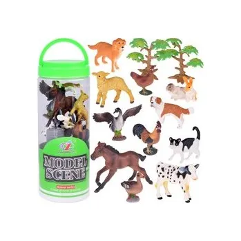 Figurka Sada Zvířata z Farmy hospodářství 17ks figurky kůň kráva slepice ZA5349 univerzální