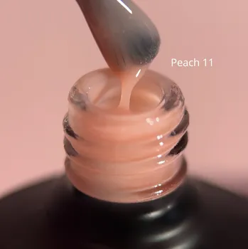Lak na nehty ENII NAILS RUBBER Base Peach 11 NO HEMA and NO TPO 10 ml