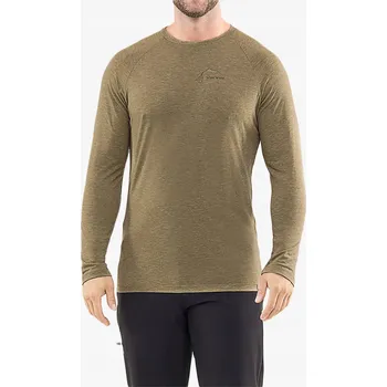 Pánská mikina Mikina bez kapuce Viking Longsleeve Andali - olivová L