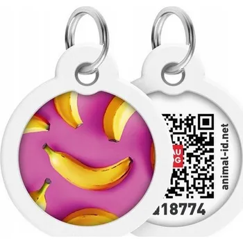 Obojek pro psa Oválná adresářka na obojek Collar růžová