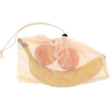 Sáček na potraviny Aga Opakovaně použitelný ekologický síťovaný sáček na zeleninu ovoce sušené houby 25x17cm