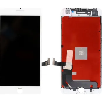 Refurbished Original LCD displej s dotykovým sklem a rámečkem pro iPhone 8 Plus - bílý